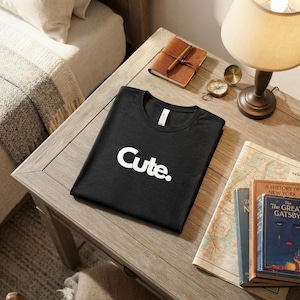 Cute Lettering Print T-Shirt, Sweet Casual Shirt, Gift for Friends, Everyday Wear, Simple Design Print