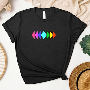 Colorful Triangle T-Shirt Print, Quilt Block Print, Triangle Quilt Block T-Shirt, Quilters T-Shirt, Quilting Prints