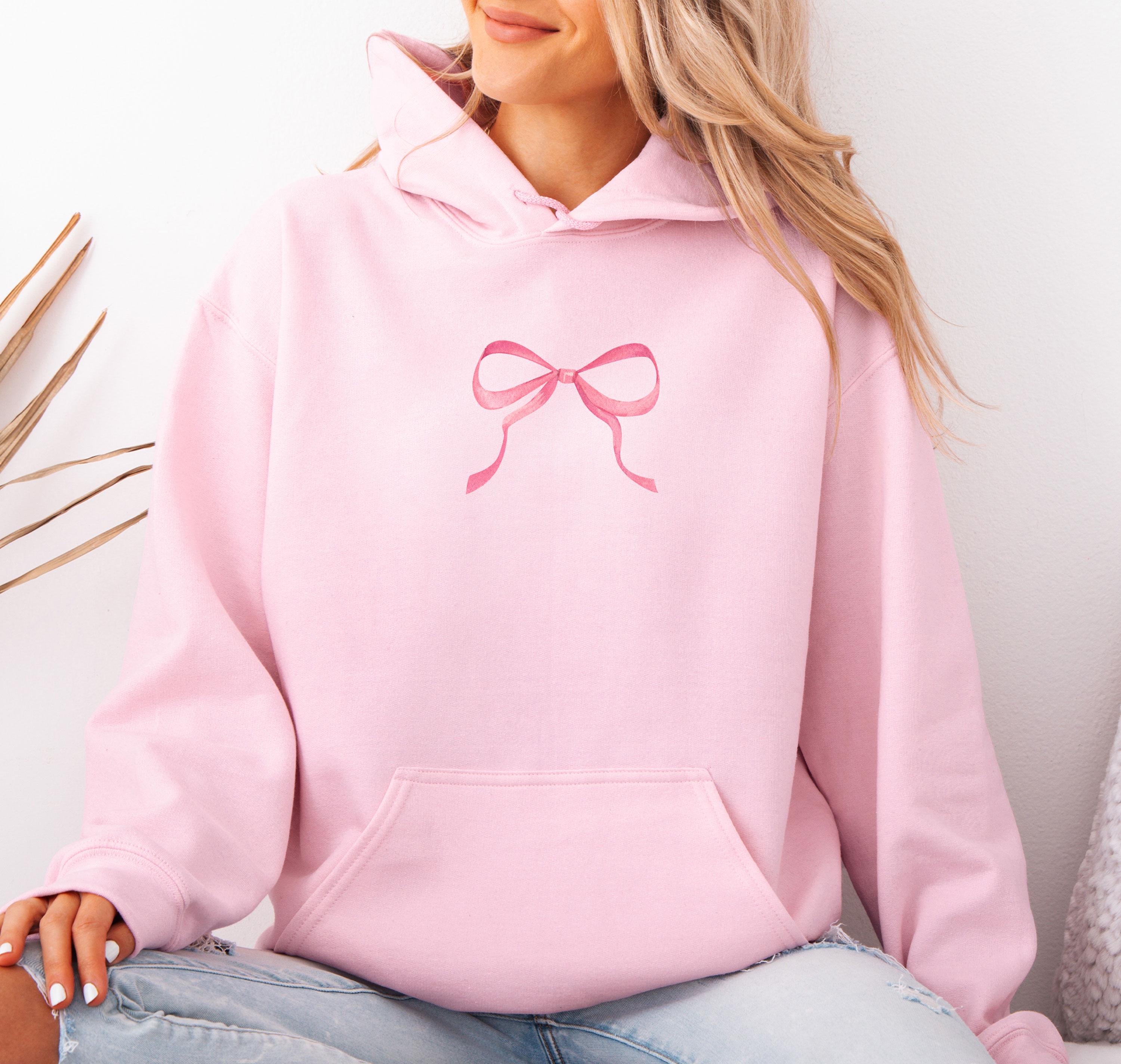 Hoodie mit pink schleife