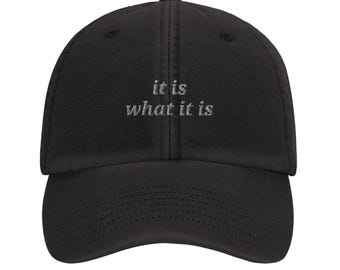 Es lo que es Gorra de algodón estilo "Dad Hat" vintage / Beechfield B655