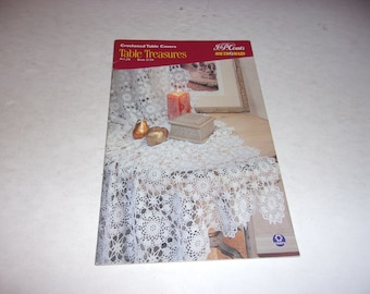 Table Treasures Crochet Pattern Booklet - 5 Projects, Table Covers, Toppers, Runners, number 0134