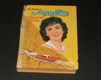 Vintage 1961 Walt Disneys Annette - The Desert Inn Mystery by Doris Schroeder - Whitman Illustrated Book, Art, Young Readers