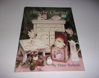 Angelic Charms by Diane Richards - Softcover Pattern Book, Crafts, Folk Art, Hobbies, Painting, Wooden Painted Signs, Decorations