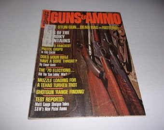 Vintage April 1971 Guns and Ammo magazine - Scrapbooking, Junk Journal, Hunting, Firearms, Vintage Ads
