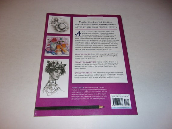 The Easy Drawing Book for Teens by Angela Rizza, 20 Projects