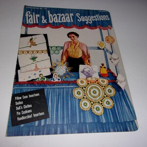 Vintage 1950 Fair & Bazaar Suggestions - Pattern booklet, Number 74, American Thread Company, Crochet, Knitted, Gift Ideas
