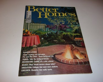 Vintage Better homes and Gardens June 1963 - Summer Living! Scrapbooking, Retro 1960s Ads