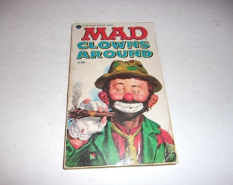 Vintage 1978 Mad Clowns Around Number 48 Paperback Book - Comics, Cartoons, Satire, Collectible
