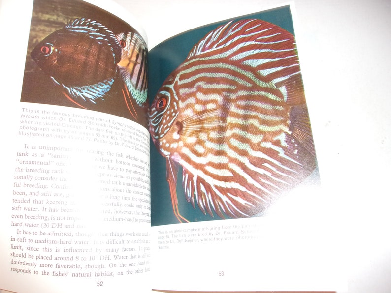 Vintage 1972 All About the Discus, Softcover Book, Fish, Aquarium ...
