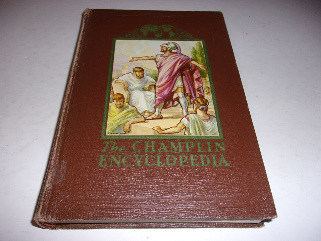 The Champlin Encyclopedia A Through L Places and Events, Vintage 1948