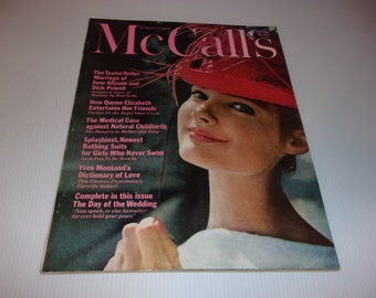 Vintage McCall's Magazine June 1962 - Queen Elizabeth Article, Betsy McCall Doll, Vintage 1960s Fashions Ads Scrapbooking