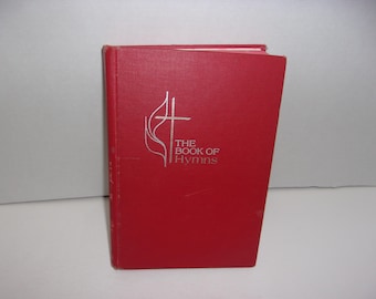 The Book of Hymns, Vintage 1966 United Methodist Church, Hardcover, Music Book, Collectible