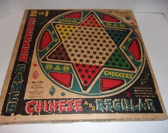 Vintage chinese on sale checkers board