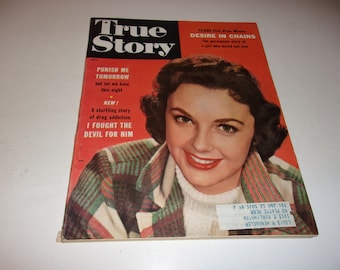 Vintage True Romance Magazine November 1956 - Scrapbooking, Campy, Retro Romantic Stories