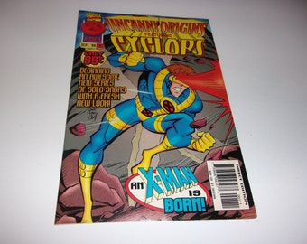 Uncanny Origins Cyclops # 1, September 1996, Marvel Comic Book, Collectible, Art, Illustrated, Comics