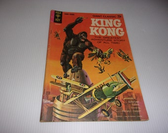 King Kong, Vintage 1968 Giant Classic Comic Book, Gold Key # 30036-809, Collectible, Art, Illustrated