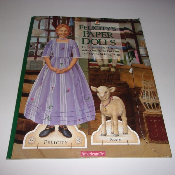 Felicity's Paper Dolls, Not Complete - 1774, Unique Collectible, American Girl # 90541,