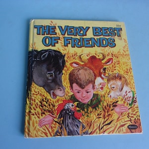 Vintage 1963 The Very Best of Friends by Steffi Fletcher - #2459, Children&#39;s Hardcover Whitman Book Collectible, Educational, Illustrated