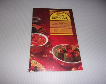 Kellog's Bran Idea Book, 1982, Dieting, How-To Cooking Baking Nutritious Recipes Collectible