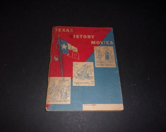 Vintage 1956 Texas History Movies Comic Book, Texas Collectible, Art, Illustrated