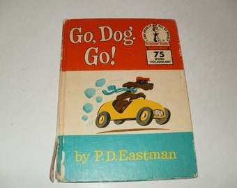 Go Dog Go by P D Eastman Vintage 1961  - Childrens Collectible Hardcover Book Art Illustrated