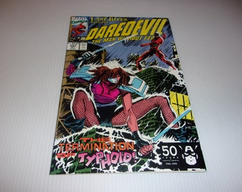 Vintage Daredevil Comic Book # 297, October 1991, Marvel Comic, Scrapbooking, Art, Illustrated, Comics