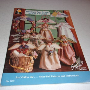 Always an Angel Wood and Cloth by Jean Kievlan - Softcover Pattern Book, Crafts, Art, Hobbies, Painting, Wooden Decorations