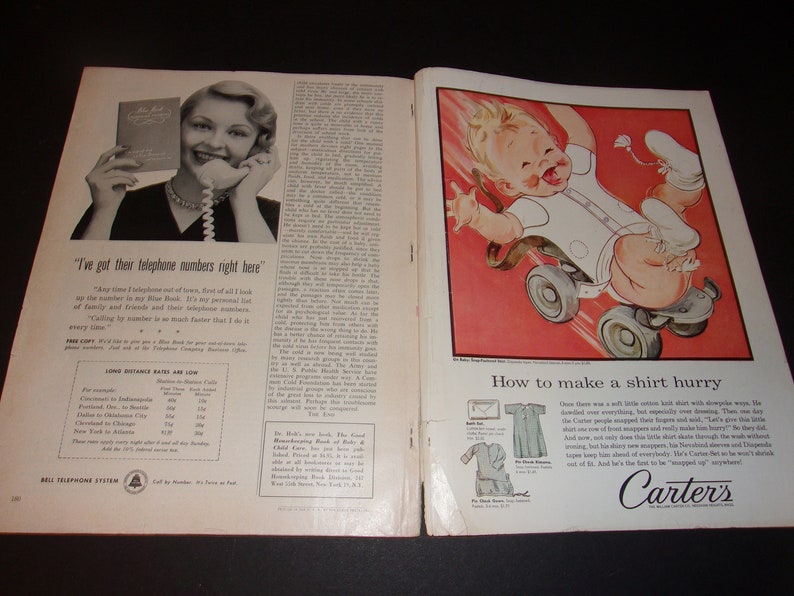 Vintage Good Housekeeping Magazine January 1958 Art, Scrapbooking, Vintage Ads, Retro 1950s image 7