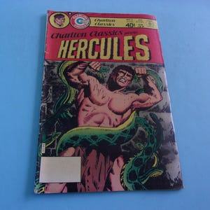 Hercules # 2, Vintage July 1980, Charleton Classics Comic Book, Art, Illustrated