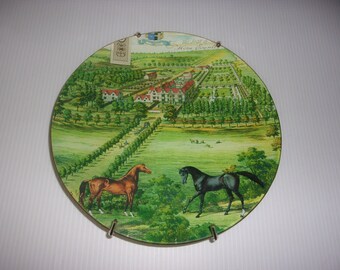 Vintage Michel Design Works Collectible Plate - The Seat of Horse County, Wall Hanging, Wall Art