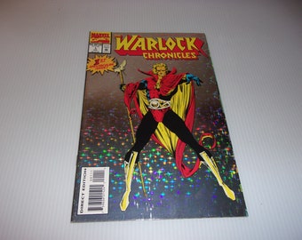 The Warlock Chronicles Comic Book # 1, July 1993, Vintage Marvel Comic, Scrapbooking, Art, Illustrated, Comics