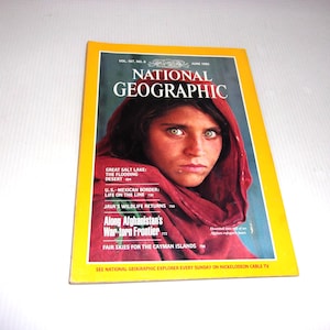 Girl with the Haunting Eyes - National Geographic Magazine June 1985, Collectible