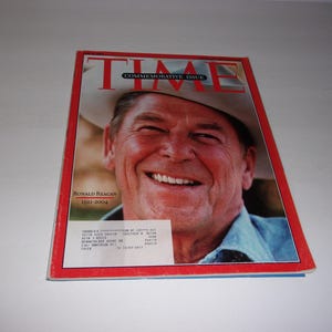 Vintage Time Magazine June 14, 2004, Reagan Commemorative Issue, Collectible, Vintage News Articles, Vintage Ads