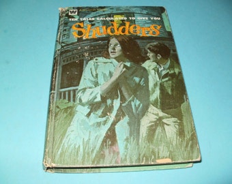 Ten Tales to give you Shudders 1972 Vintage - Whitman Collectible Book Illustrated Mystery Spooky Tales Halloween Reader