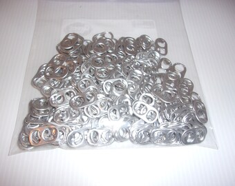 Group of 200 Vintage Aluminum Soda Pop, Pull Tabs, Art, Crafting, Decorating, Jewelry, Hobbies