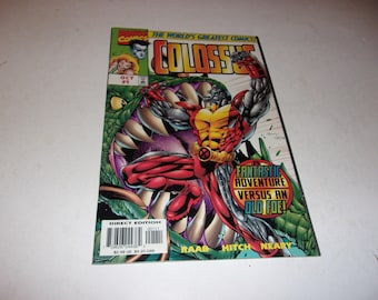 Vintage Colossus Comic Book # 1, October 1997, Marvel Comic, Scrapbooking, Art, Illustrated, Comics