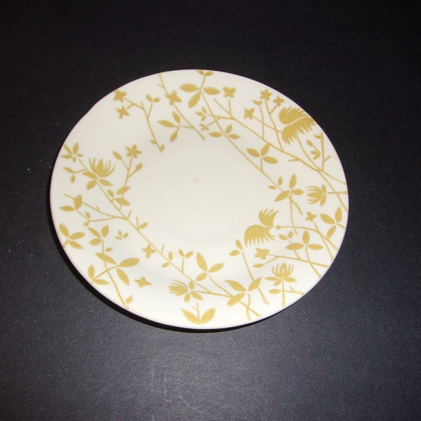 Vintage Small Collector Plate - Golden Meadow by Sheffield, Flower Design, Kitchen, Decorative, Display, Collectible