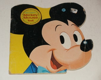 Vintage 1977 Mickey Mouse Book - Walt Disney Collectible, Childrens Book, Illustrated