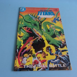 The New Teen Titans # 9, June 1985, DC Comic Book, Collectible, Art, Illustrated, Comics