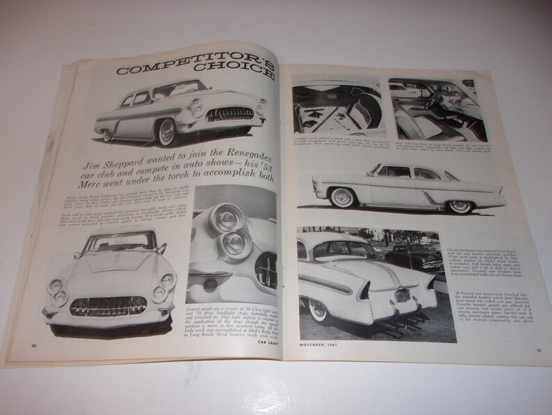 Vintage November 1961 Car Craft Magazine Big Go Kart Section, Vintage Ads, Collectible image 5