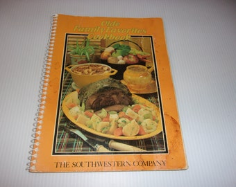 Olde Family Favorites Cookbook, 1983, Recipes, Softcover, Spiral Bound, Recipes, Kitchen