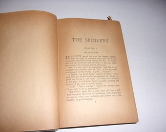 Vintage 1905 The Spoilers by Rex Beach - Getting Rare Book, Hardcover