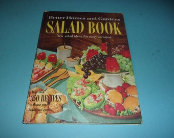 Vintage 1968 Cookbook - Salad Book, New Salad Ideas for every Occasion, Recipes, Collectible Cookbooks