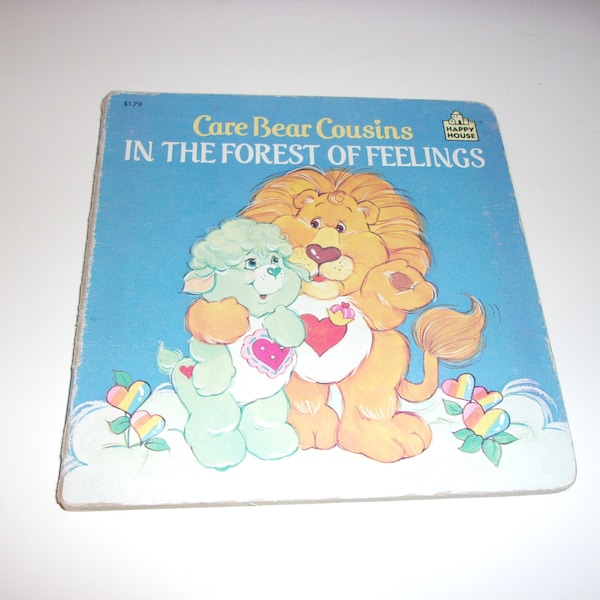 Care Bear Cousins - In the Forest of Feelings, 1986 Children's Book, Illustrated, Vintage, Easy Reader, Happy House Book