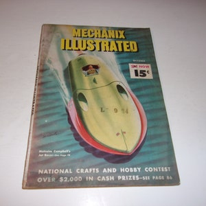 Vintage Mechanix Illustrated October 1947 - Collectible, Inventions, Retro, Vintage Ads, 1948 Harley Davidson Ad