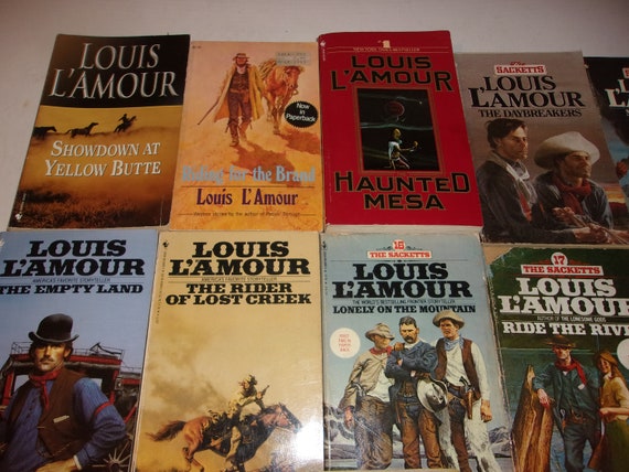 11 Lot of Louis L'Amour Books Vintage Western Paperbacks Louis Lamour lot  of 11