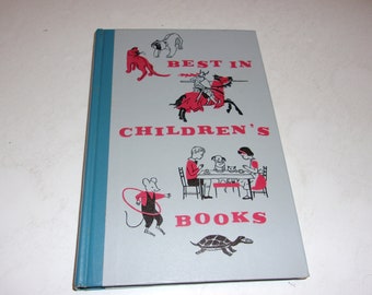 Vintage 1959 Best in Childrens Books - 10 Entertaining Stories, Illustrated, Reading, Educating, Young Readers, Collectible