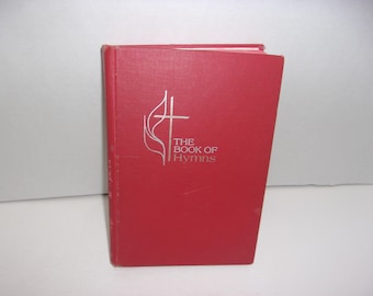 The Book of Hymns, Vintage 1966 United Methodist Church, Hardcover, Music Book, Collectible