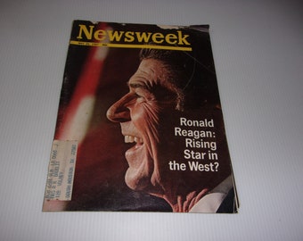 Vintage Newsweek Magazine May 22, 1967, Ronald Reagan Cover - News Articles, Vintage Ads, Scrapbooking, Junk Journal