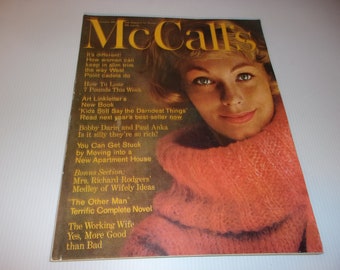 Vintage McCall's Magazine October 1961 - Vintage, 1960s Fashions, Paper Ephemera, Collectible, Scrapbooking